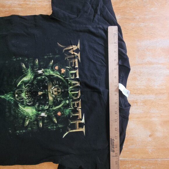 Small Vintage 90s Megadeath Logo Black Graphic Concert T Shirt - Picture 7 of 9